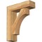 Ekena Millwork Westlake Block Rough Sawn Bracket w/ Offset Brace, Western Red Cedar, 6"W x 20"D x 24"H BKT0604X20X24WTL05RWR - alternate 1